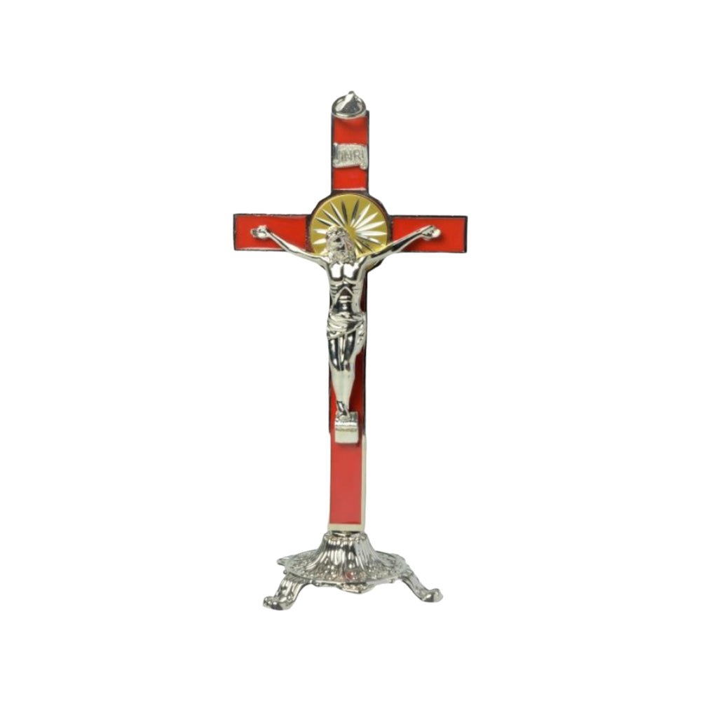Red Metal Crucifix GS4 - 20cm