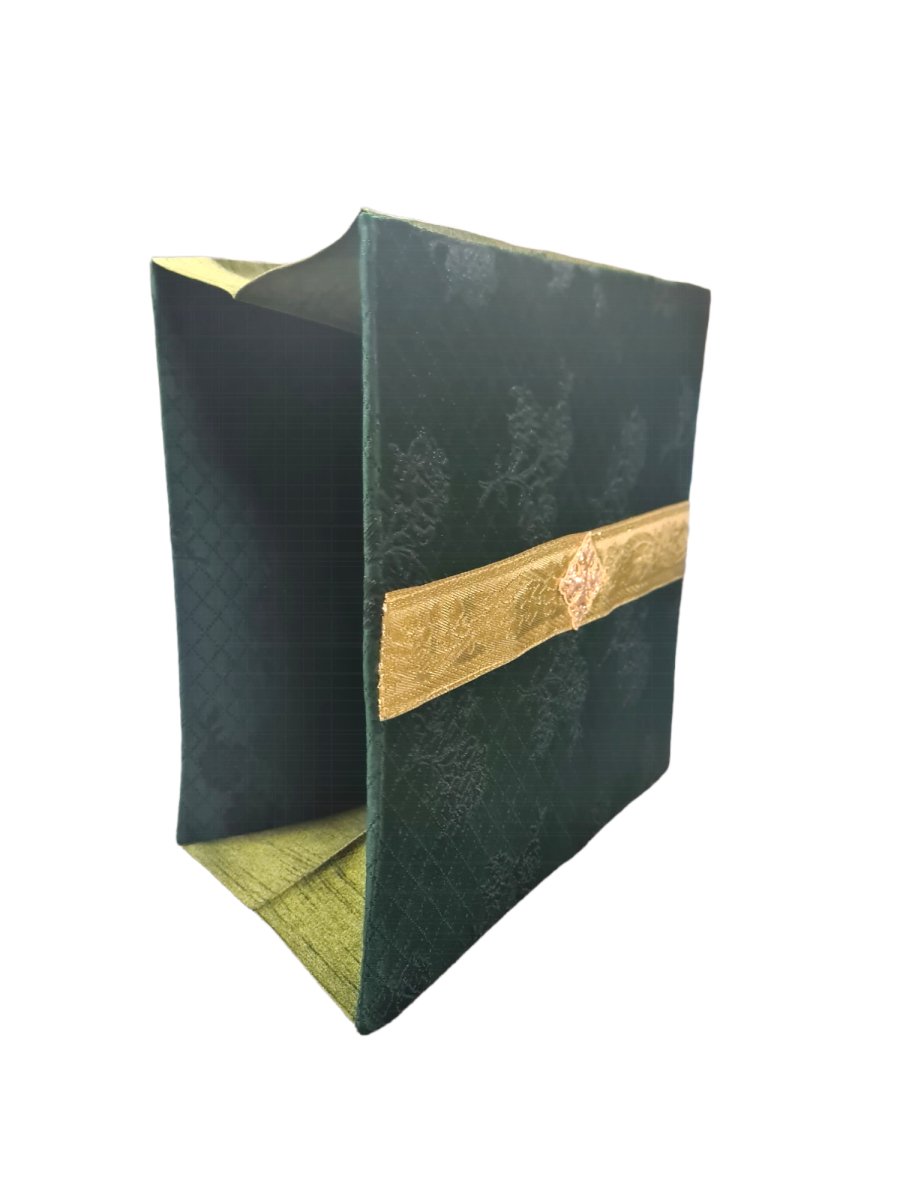 Chalice Veil and Burse set (Dark Green Jacquard with Gold trim) - JMJ Catholic Products#variant