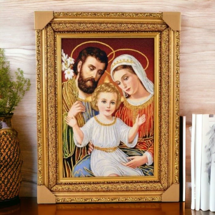 Gold Frame Tapestry (76cm x 58cm) - JMJ Catholic Products#variant