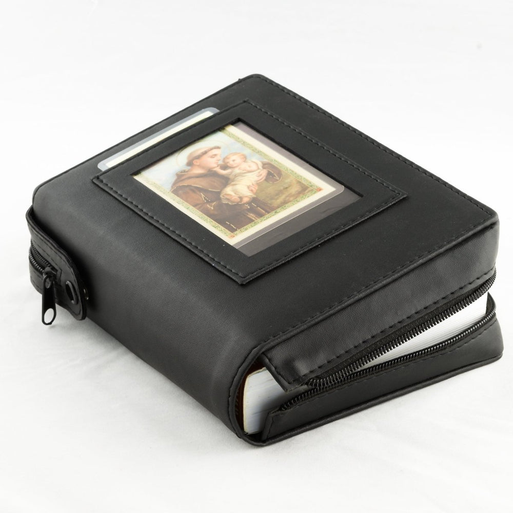 Leather Breviary/Missal cover with window (#9777/Window) - JMJ Catholic Products#variant