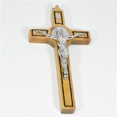Natural Wooden Crucifix (20cm/h) - JMJ Catholic Products#variant