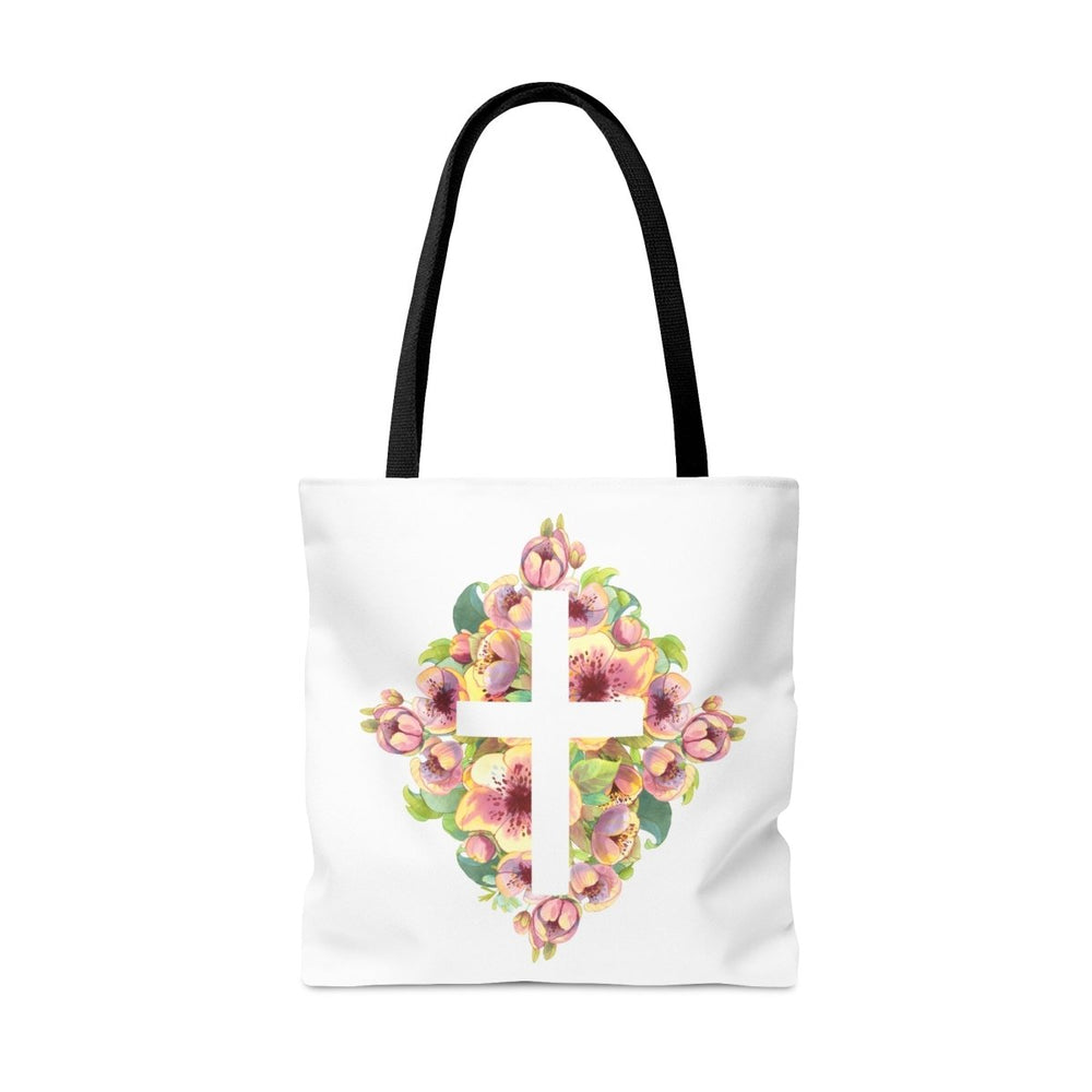 Tote Bag- Floral (free shipping) - JMJ Catholic Products#variant