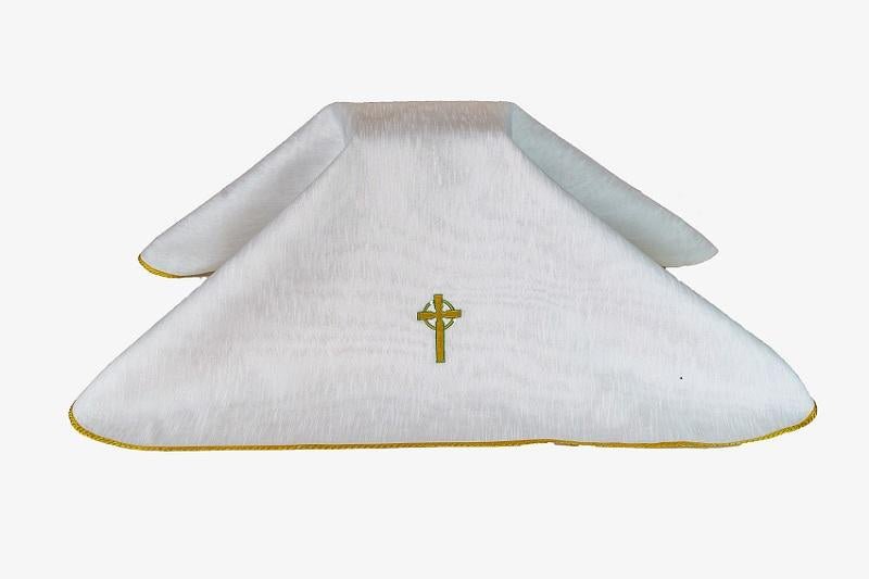 Urn Cover- Embroidered Celtic Cross with piping 91 cm x 81 cm(C2115) - JMJ Catholic Products#variant