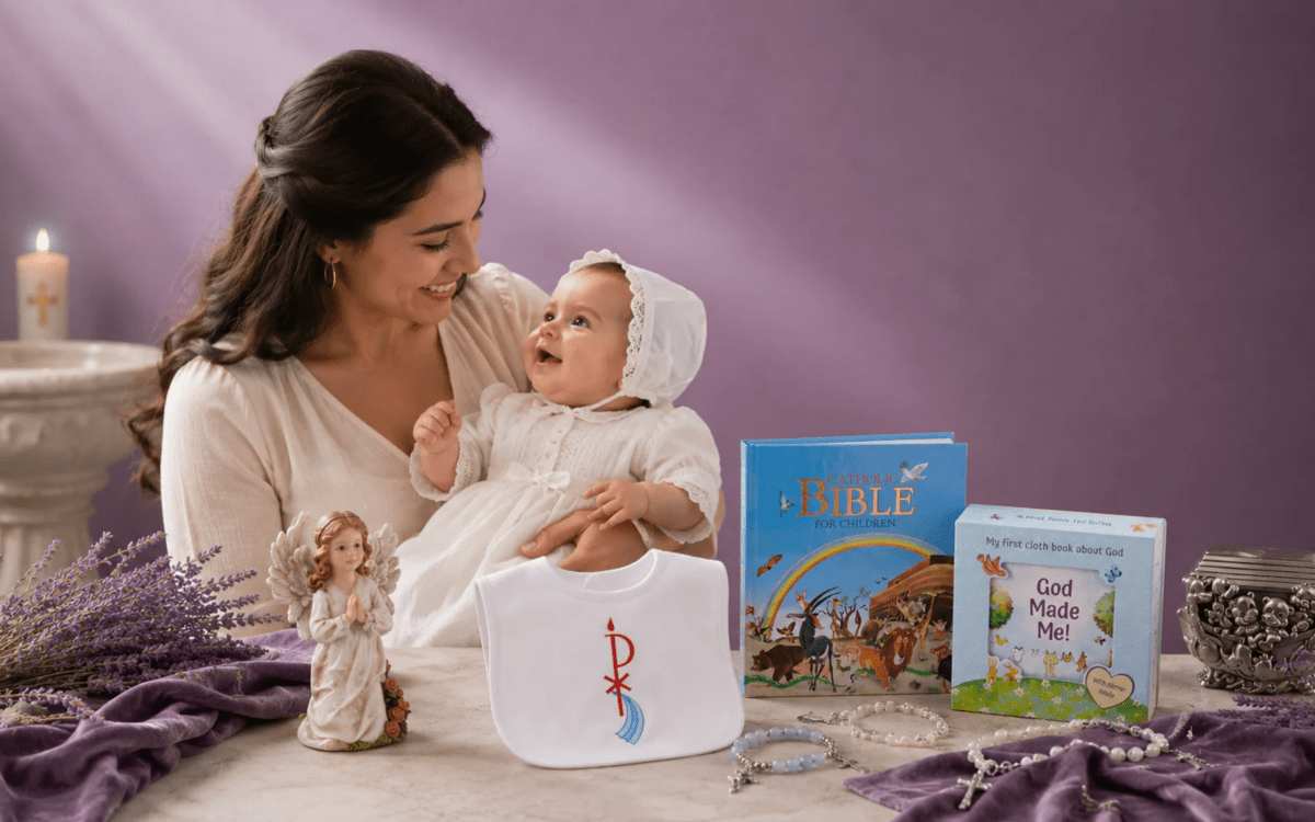 Catholic Gifts for New Babies and Baptisms - JMJ Catholic Products