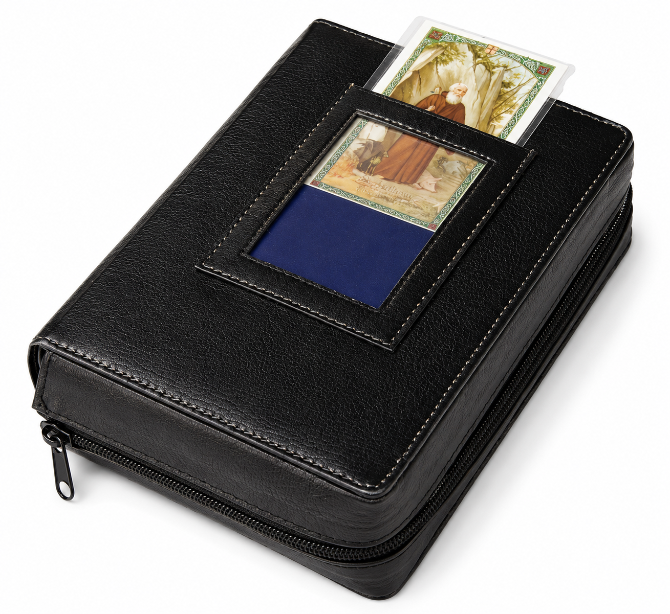 Premium Genuine Leather Breviary Missal Cover – Window Design