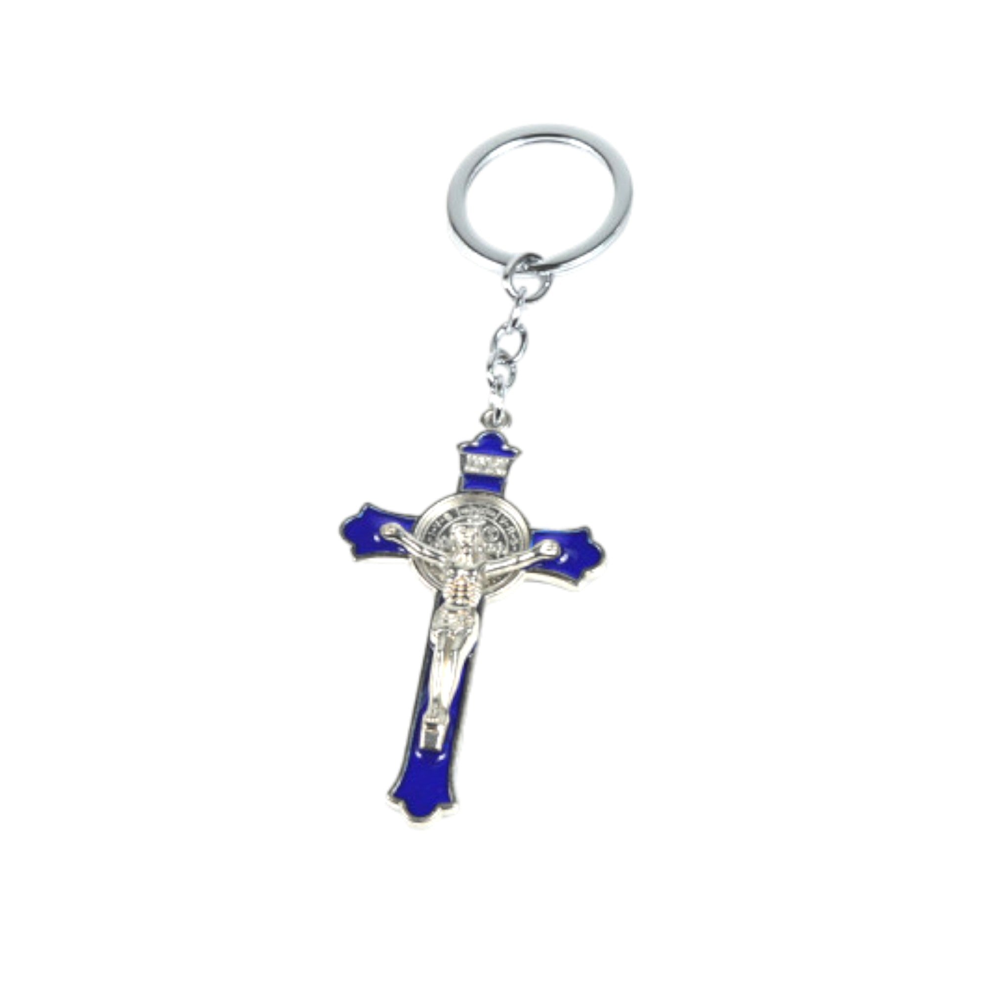 Our Lord Crucifix blue