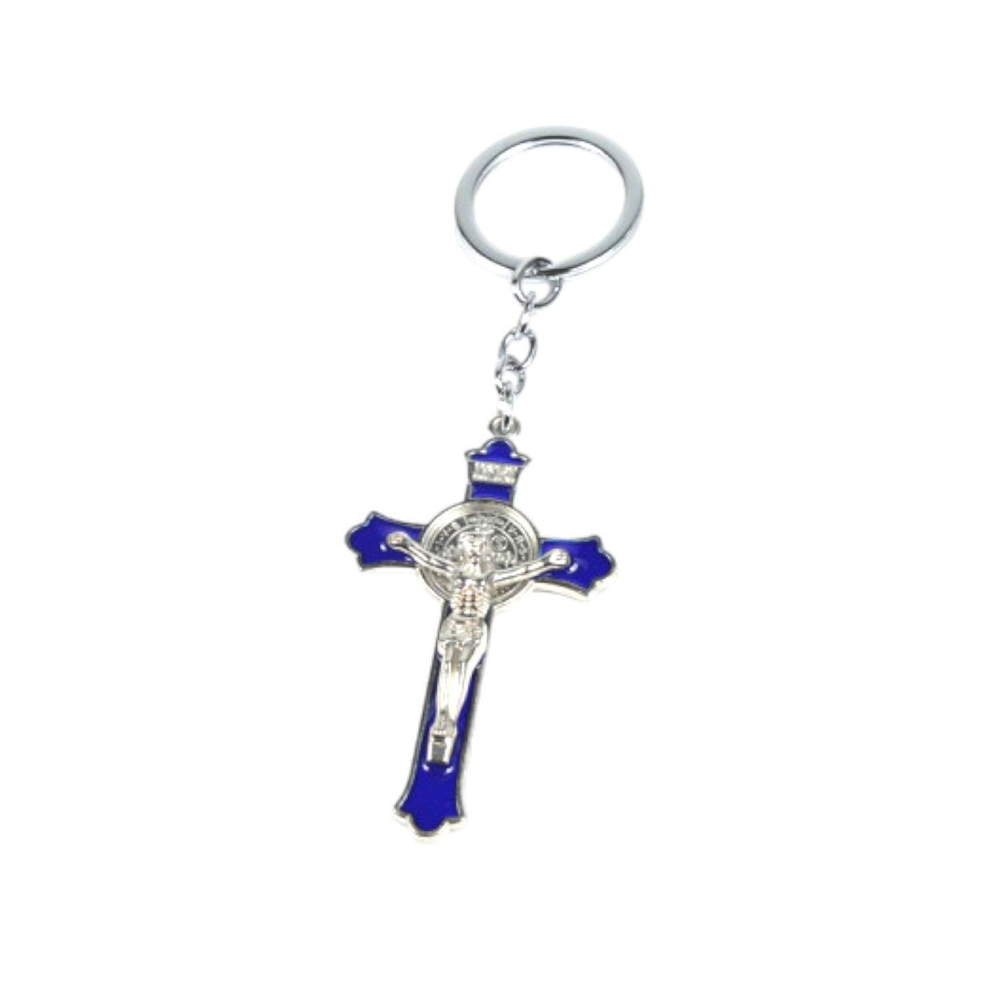 Our Lord Crucifix blue