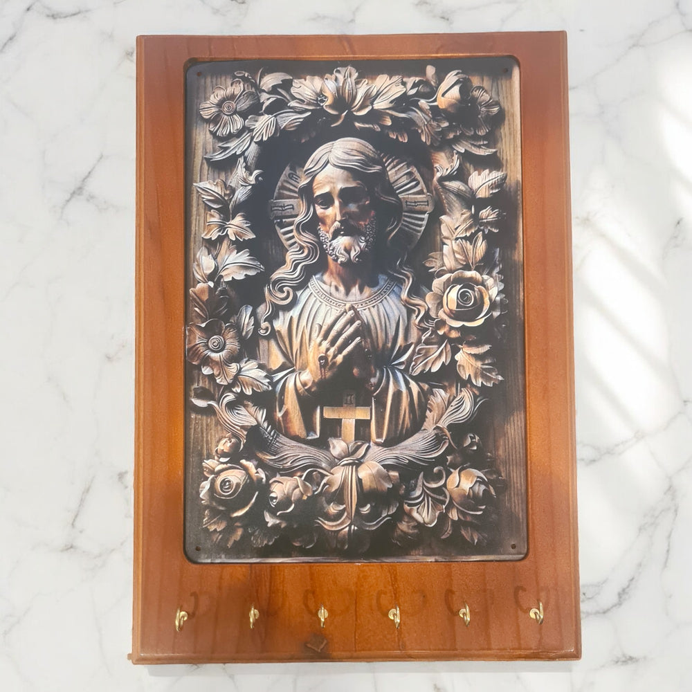 Sacred Heart Rosary Holder