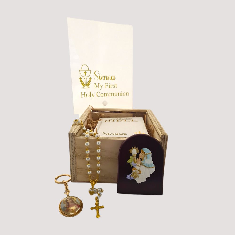 Customised Wooden box - Holy Communion