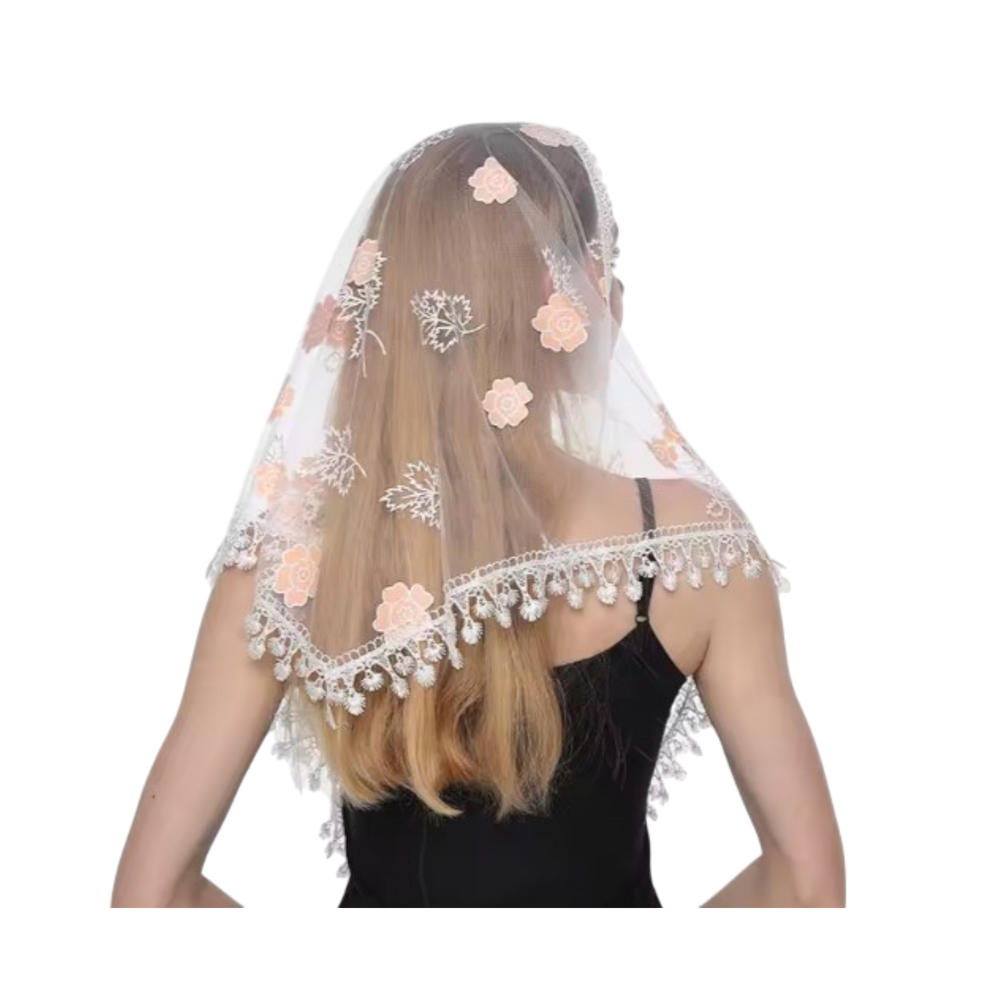 Spanish Mantilla - White (free shipping)