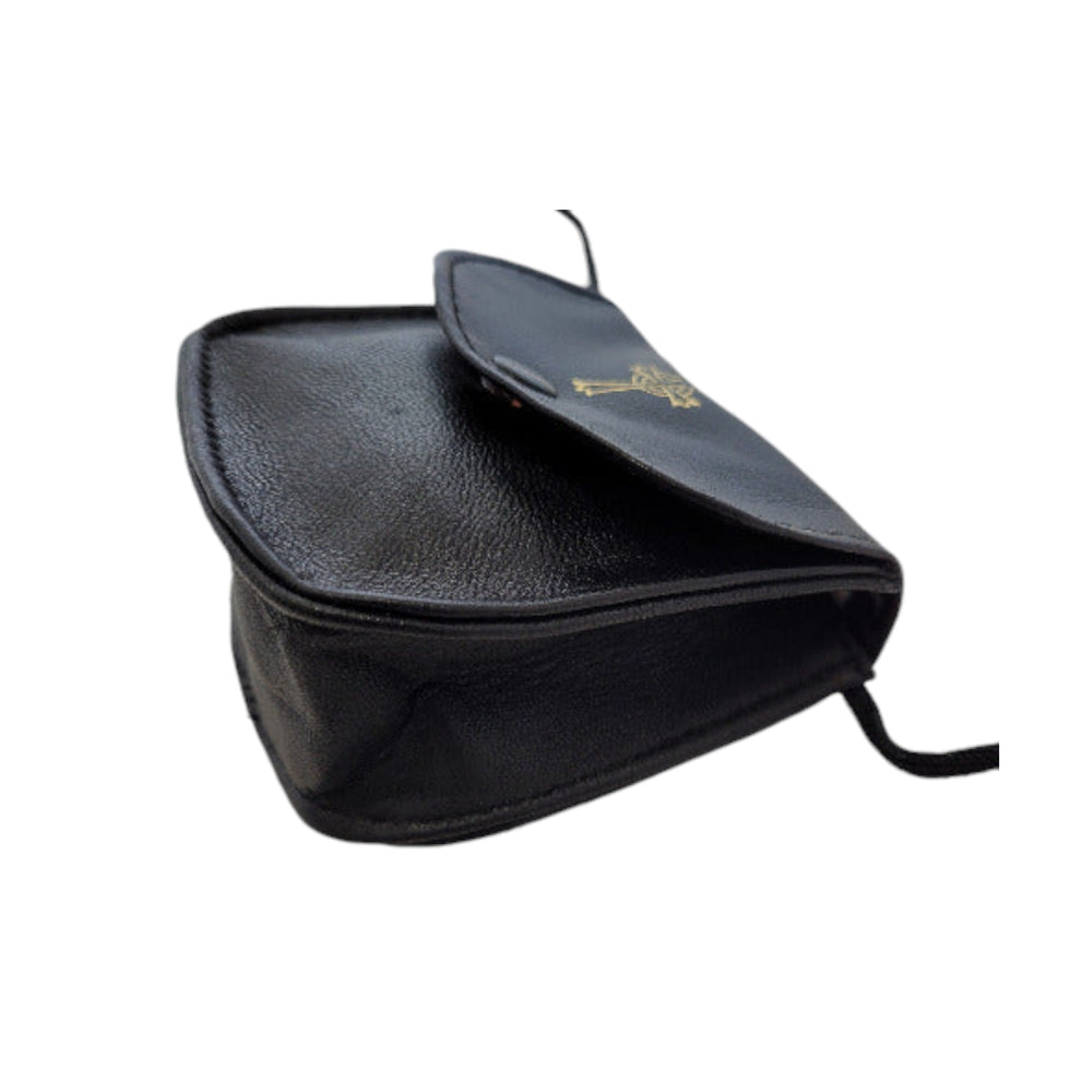 Large Leather Burse with gusset,  Free delivery