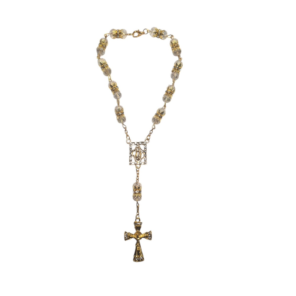 Gold Car Rosary (free shipping)