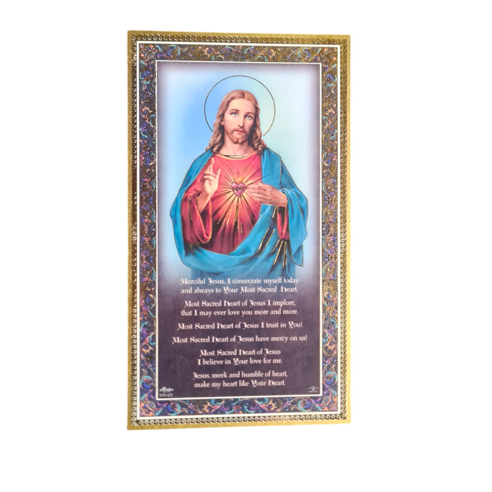 Sacred Heart Prayer  - wood plaque