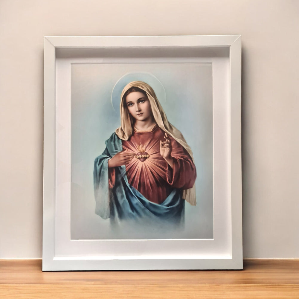 Immaculate Heart- white frame