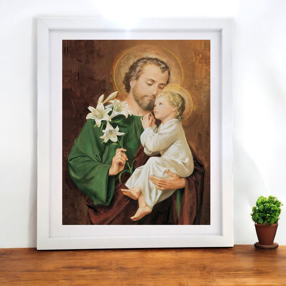 Saint Joseph - white frame