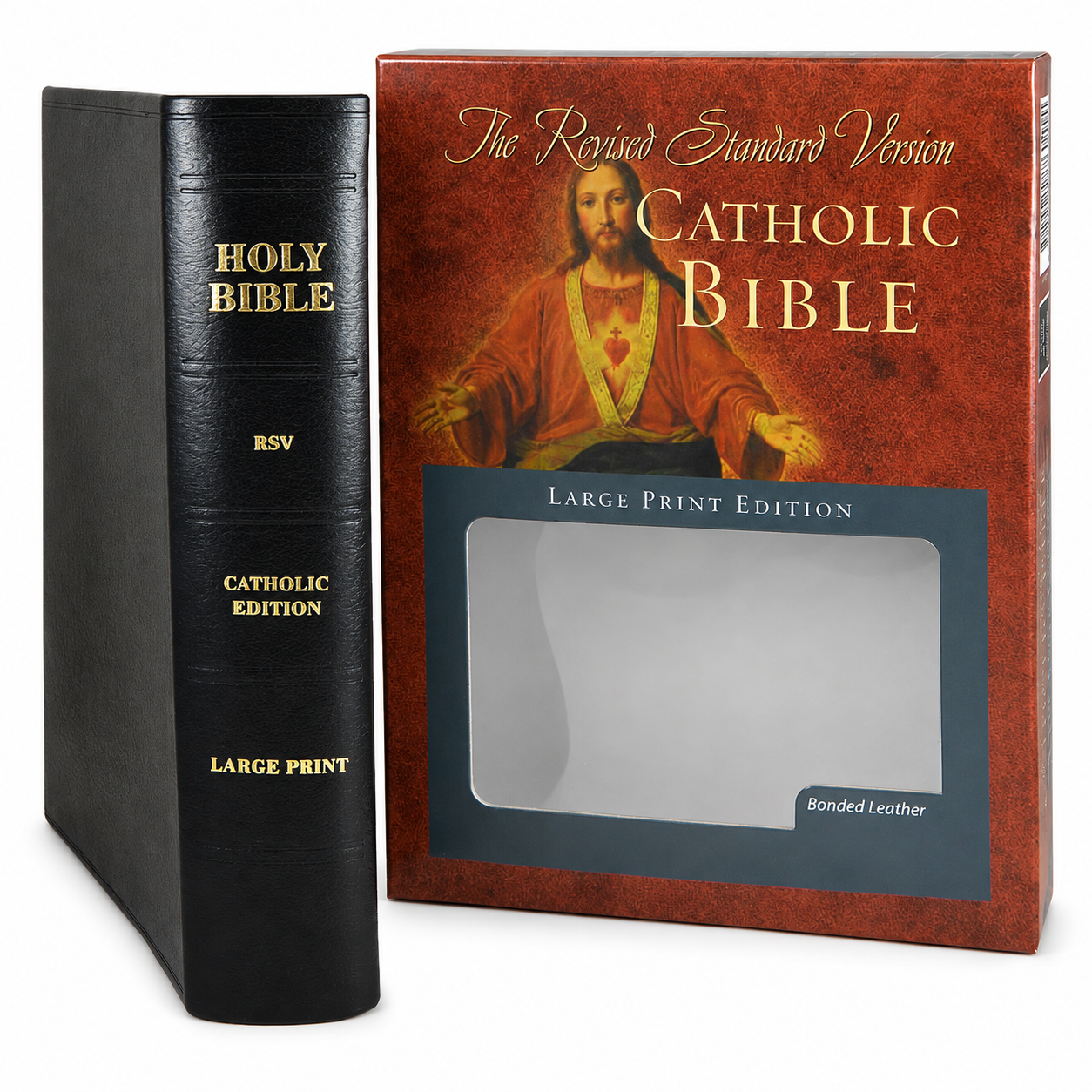 RSV Catholic Bible – Premium Genuine Leather Large Print Indexed Edition