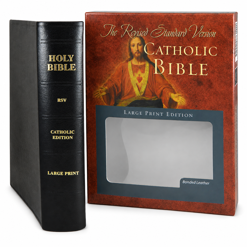 RSV Catholic Bible – Premium Genuine Leather Large Print Indexed Edition