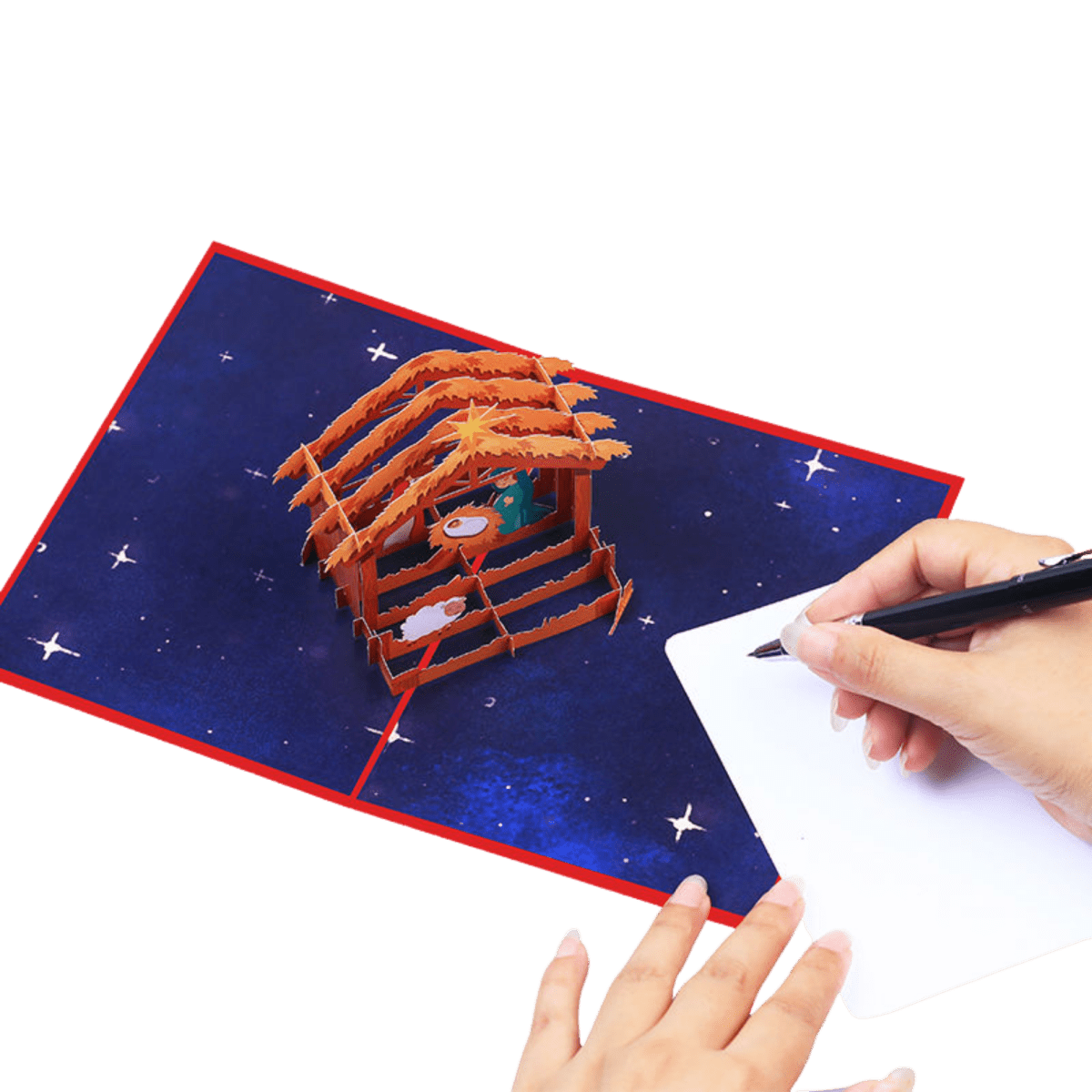 3D Pop-Up Nativity Christmas Card — Holy Family Display Scene - JMJ Catholic Productsvariant