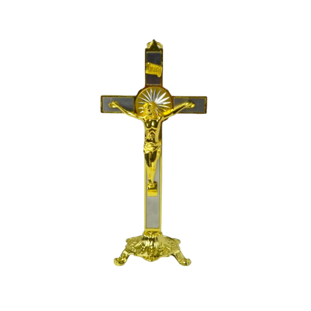 Gold Metal Crucifix GS1 - 20cm