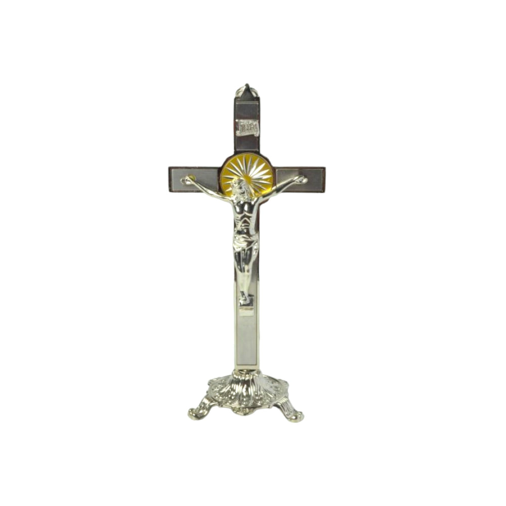 Silver Metal Crucifix GS2 - 20cm