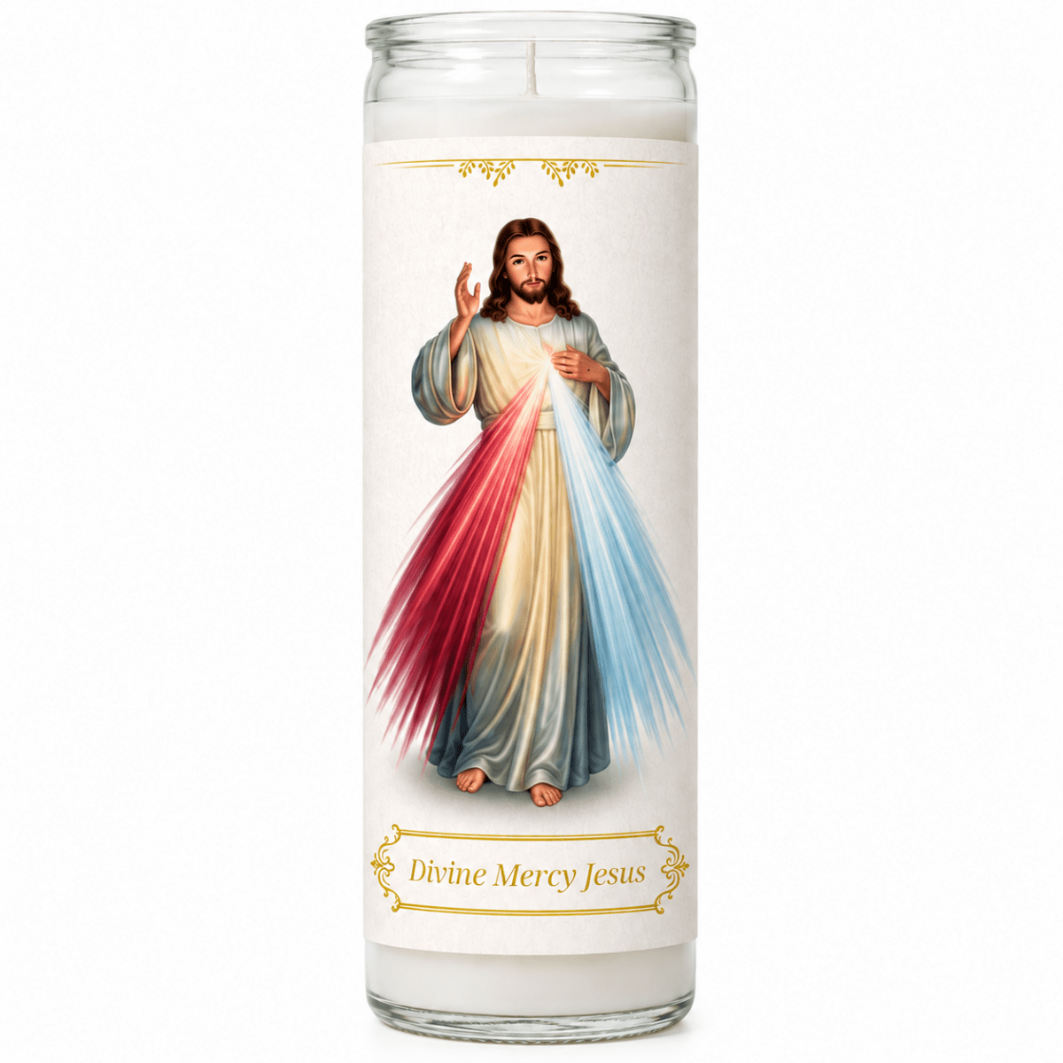 7-Day Divine Mercy Jesus Devotional Candle - JMJ Catholic Products#variant
