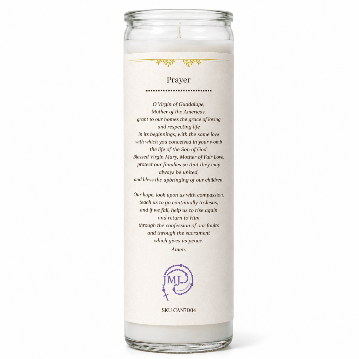 7-Day Our Lady of Guadalupe Devotional Candle - JMJ Catholic Products#variant