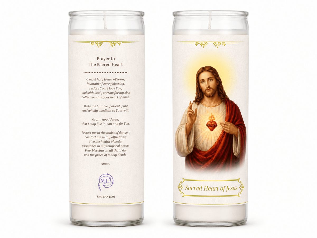 7-Day Sacred Heart of Jesus Devotional Candle