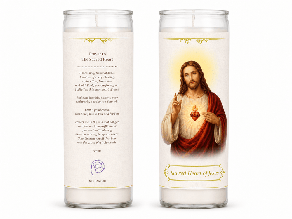 7-Day Sacred Heart of Jesus Devotional Candle - JMJ Catholic Products#variant
