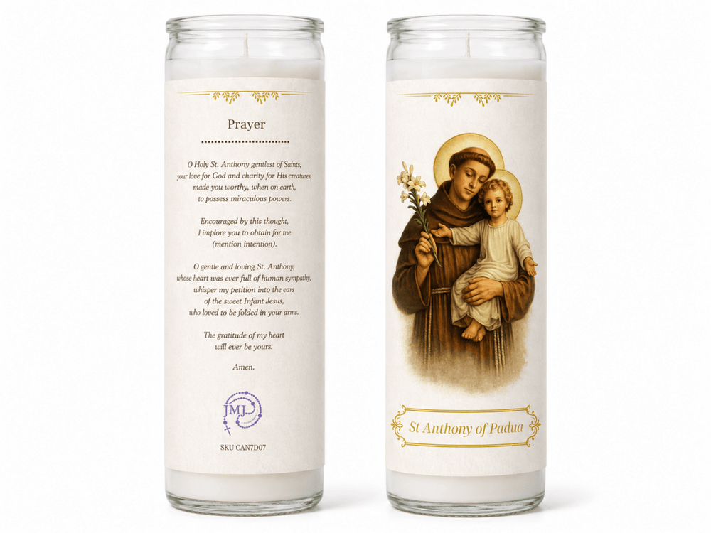 7-Day St Anthony of Padua Devotional Candle - JMJ Catholic Products#variant