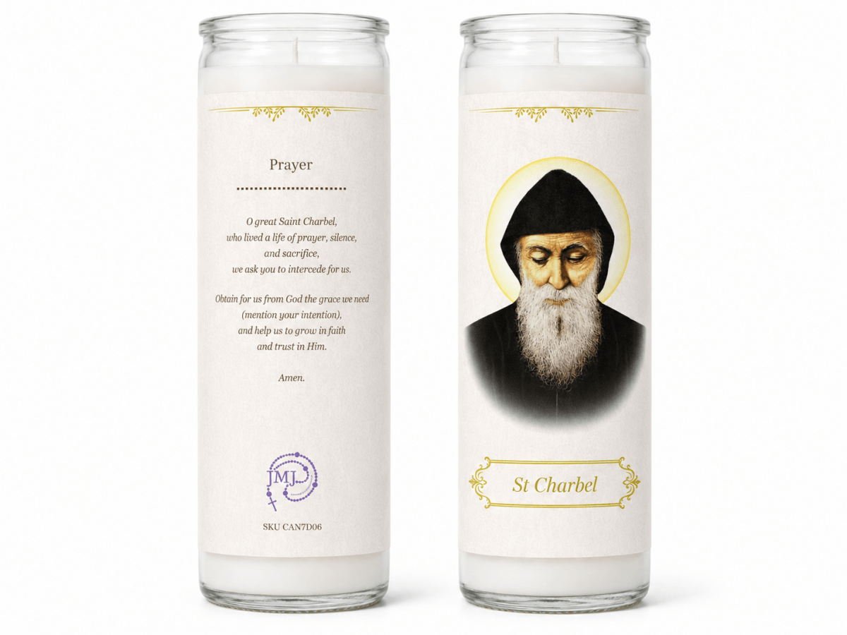 7-Day St Charbel Devotional Candle
