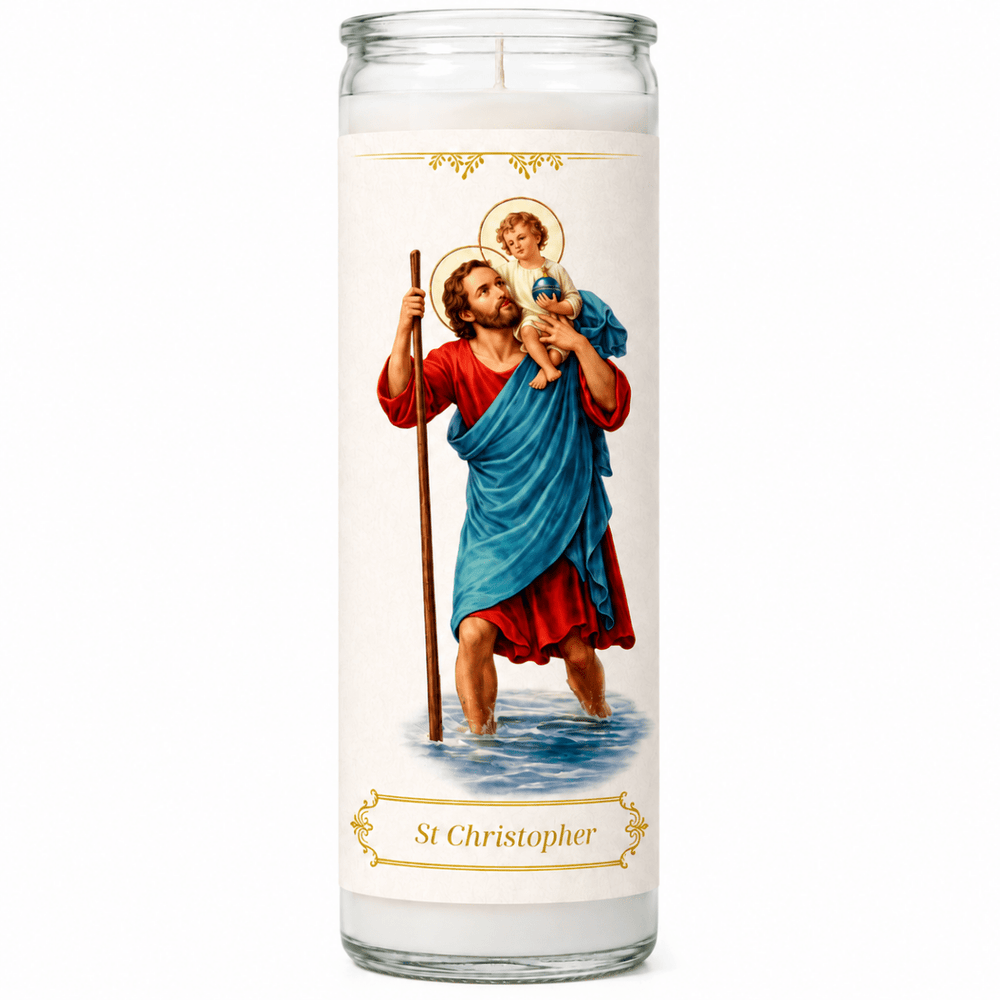 7-Day St Christopher Devotional Candle - JMJ Catholic Products#variant