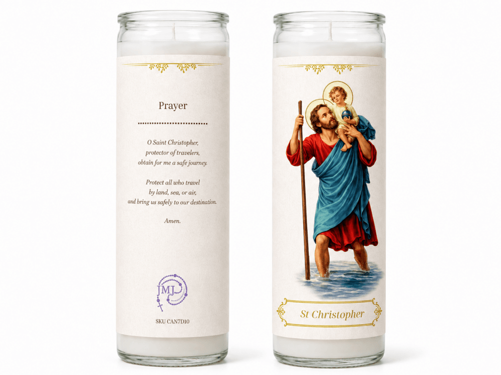 7-Day St Christopher Devotional Candle - JMJ Catholic Products#variant