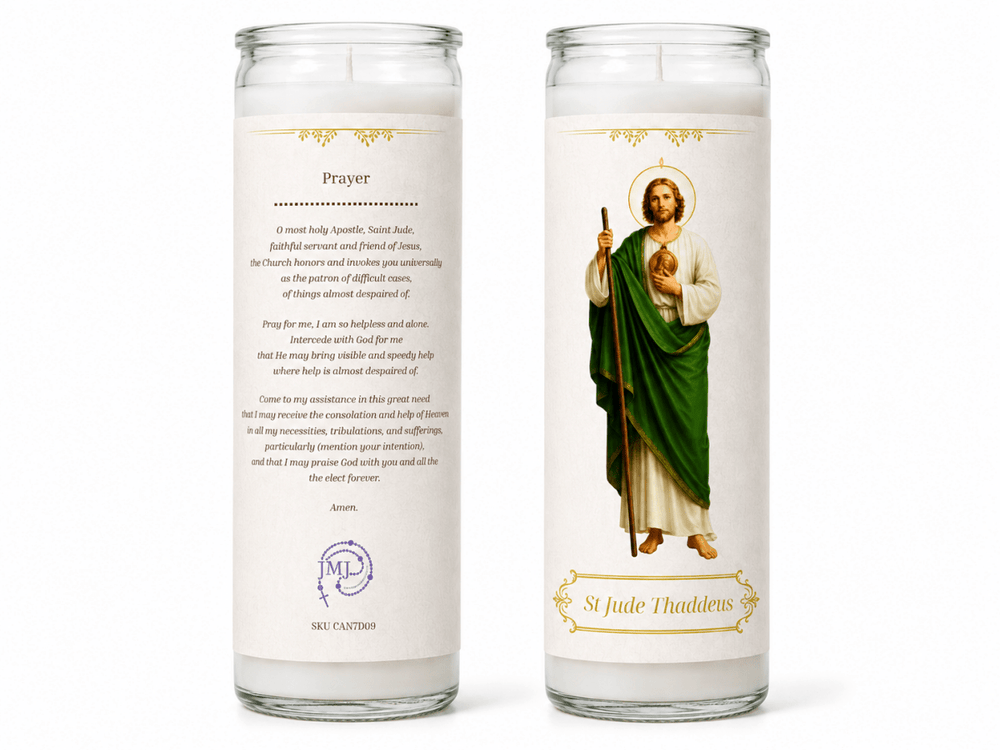7-Day St Jude Thaddeus Devotional Candle - JMJ Catholic Products#variant