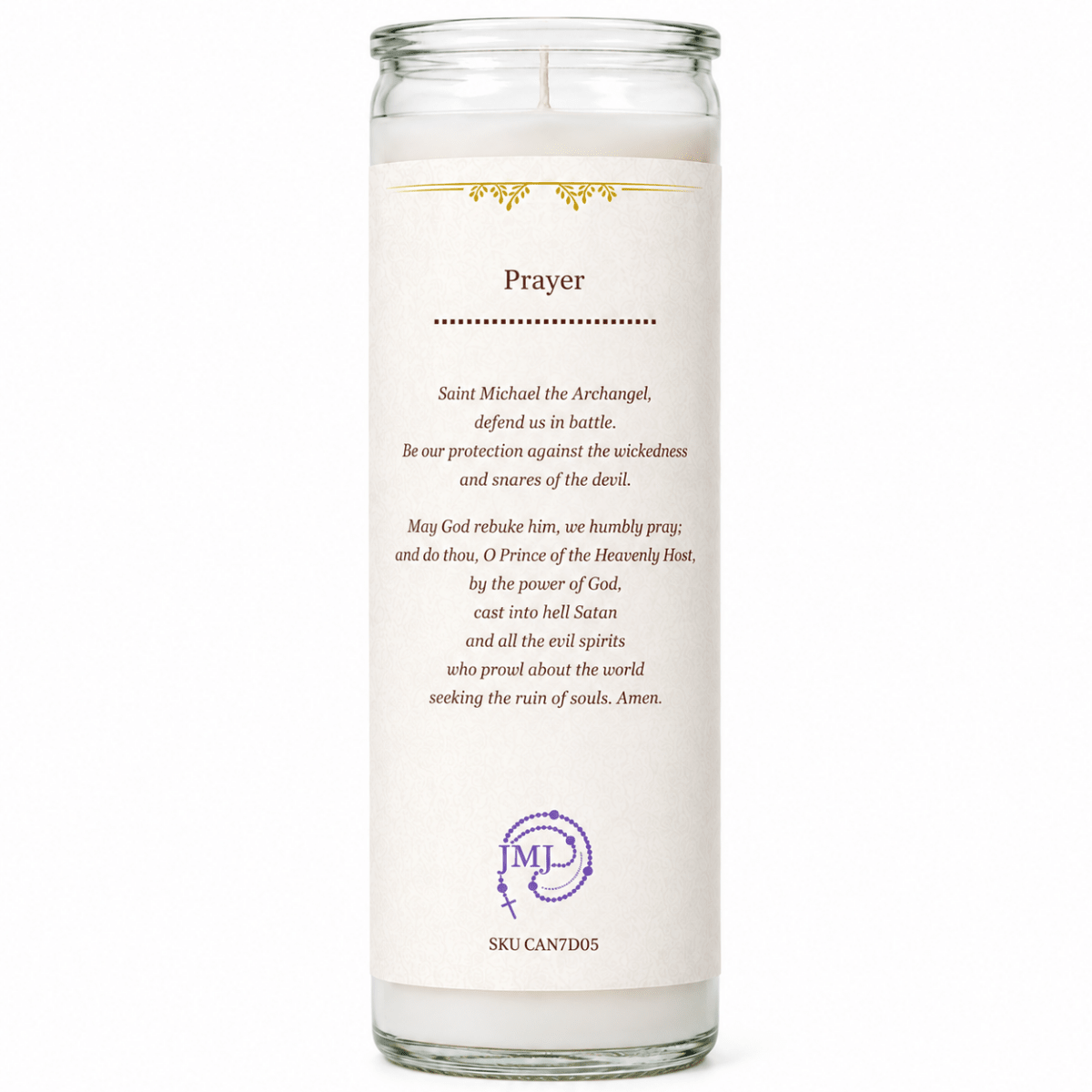 7-Day St Michael the Archangel Devotional Candle - JMJ Catholic Products#variant