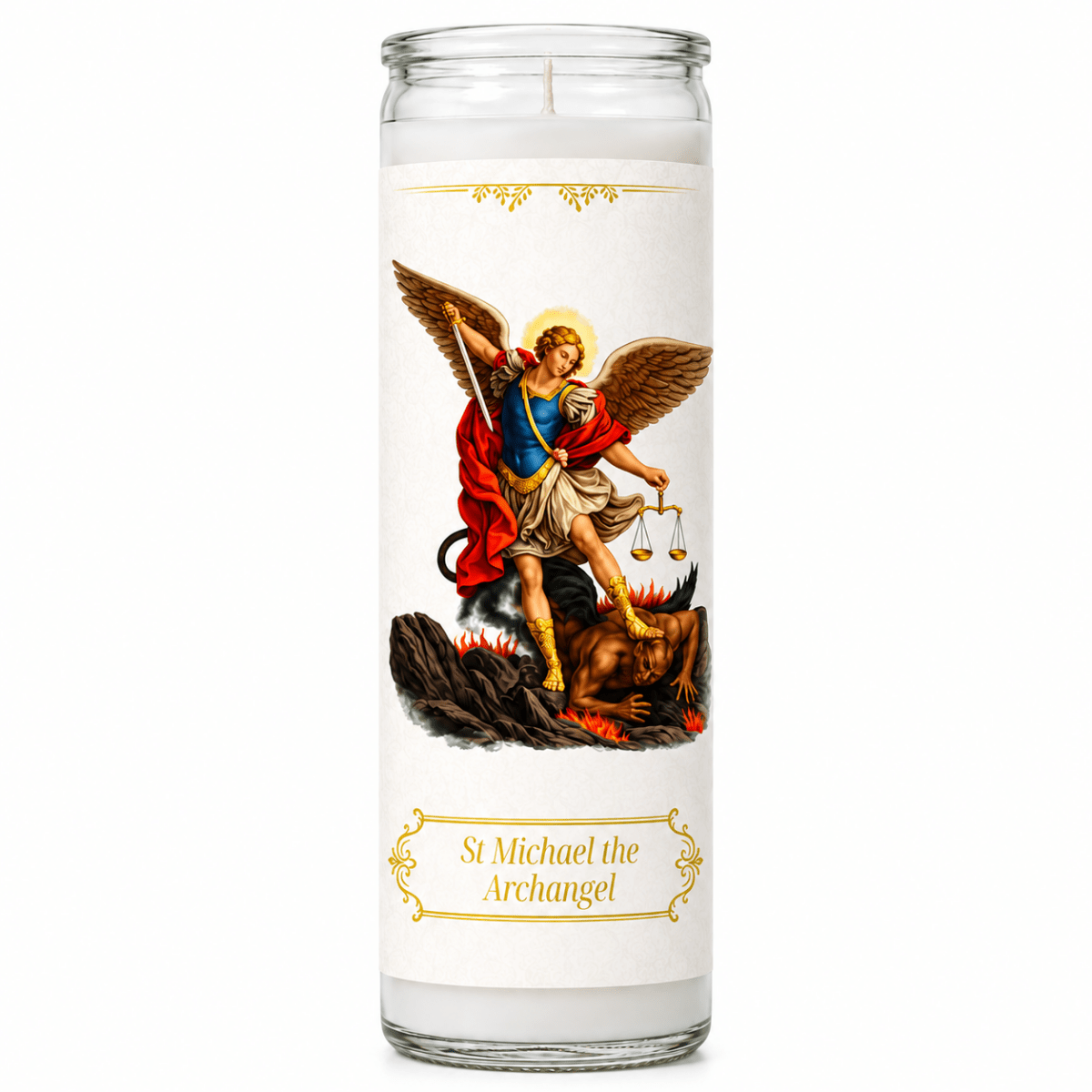 7-Day St Michael the Archangel Devotional Candle - JMJ Catholic Products#variant