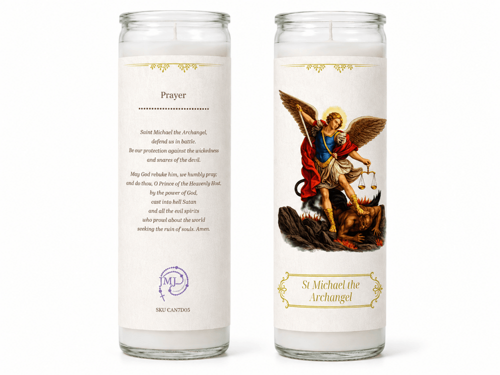 7-Day St Michael the Archangel Devotional Candle - JMJ Catholic Products#variant