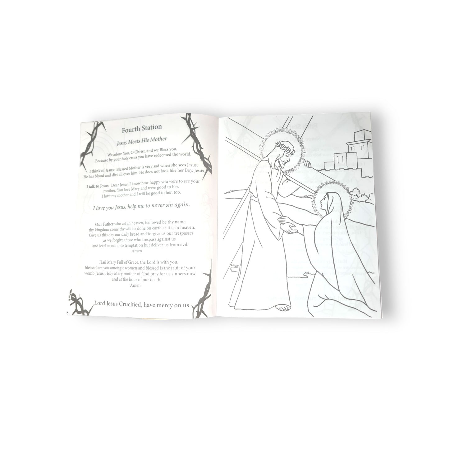 Lets Follow Jesus - Stations of the Cross Coloring Prayer book for Children