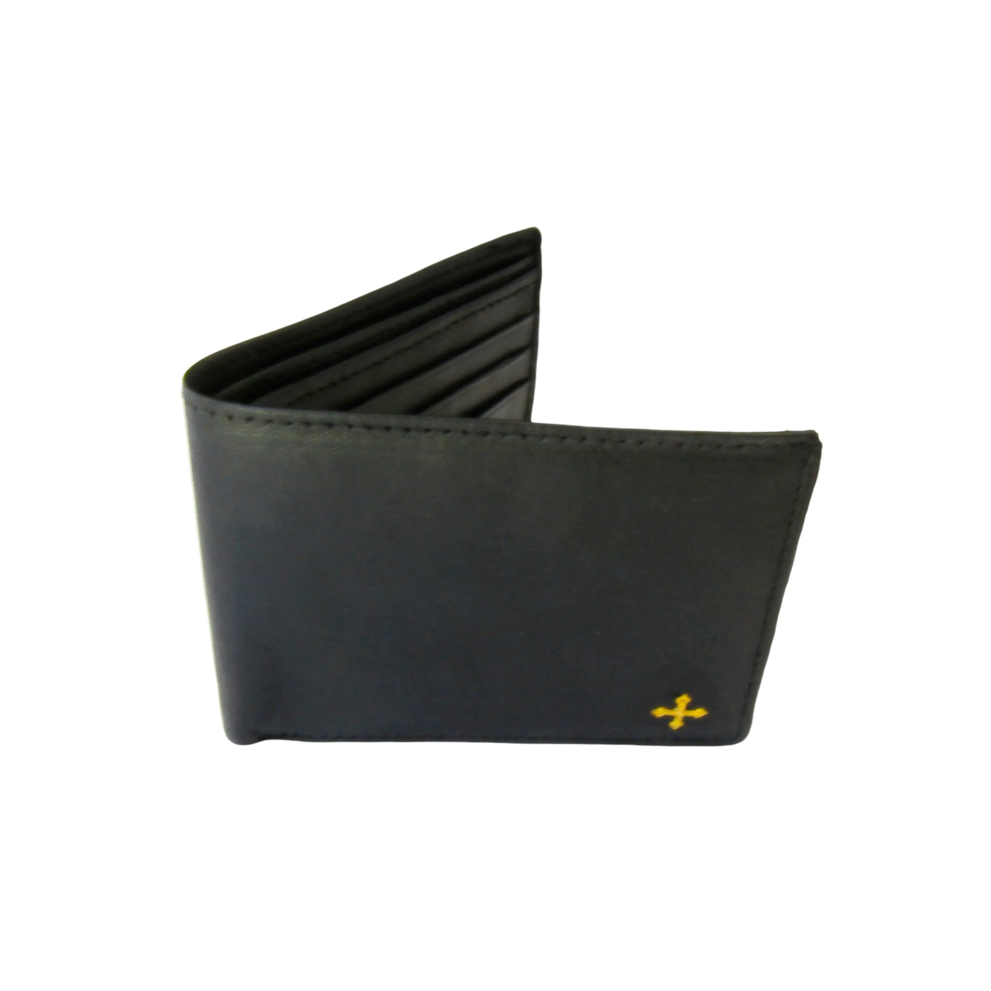 Leather wallet with cross