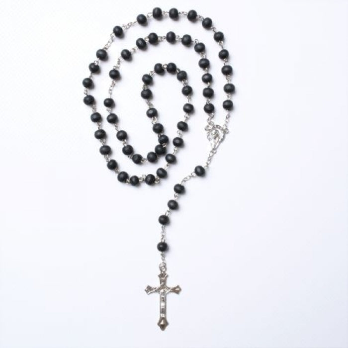 Black bead rosary