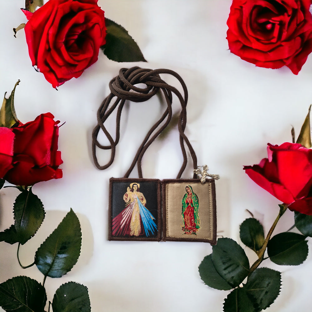 Divine Mercy/Guadalupe Scapular (free shipping)