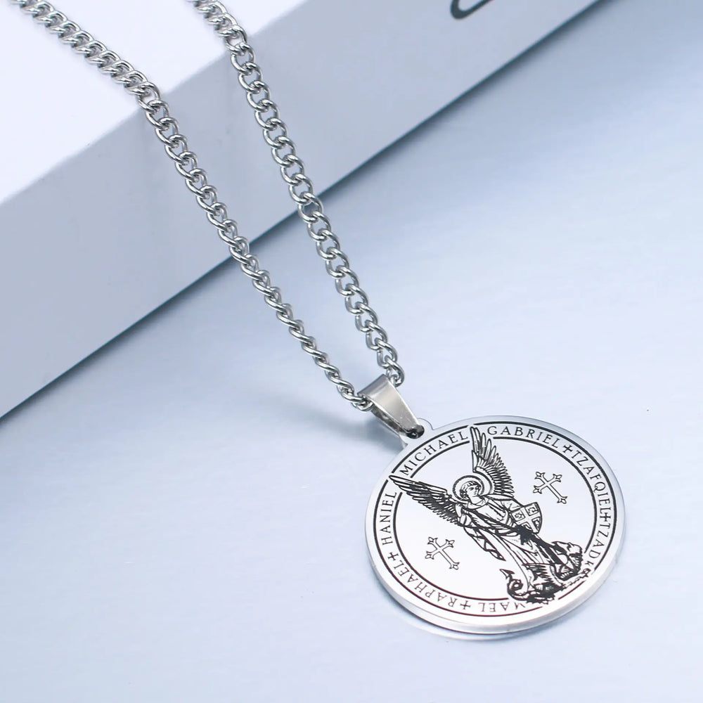 St Michael Archangel Pendant Necklace