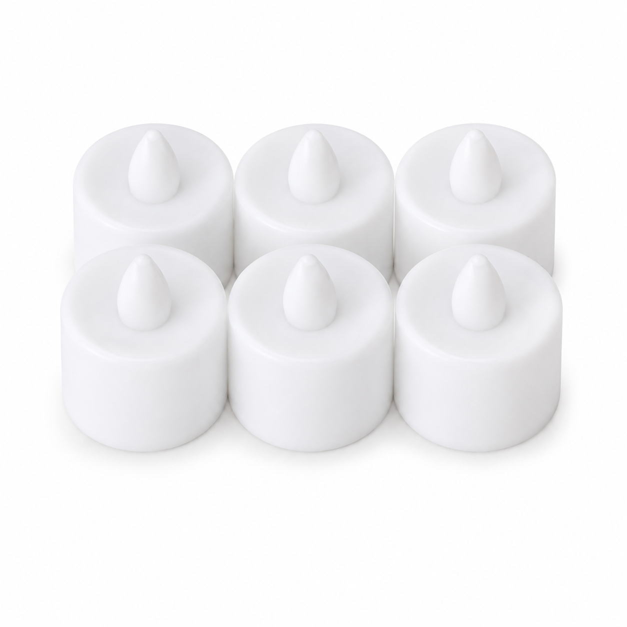 Yellow LED Devotional Votive Candle Refill Pack (Pack of 6)