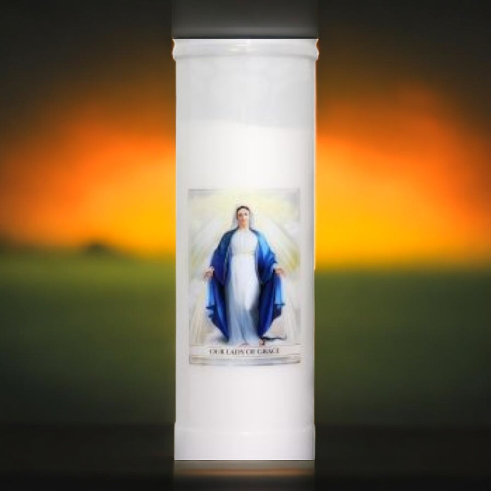 Our Lady of Grace  - 7 Day Burn Candle