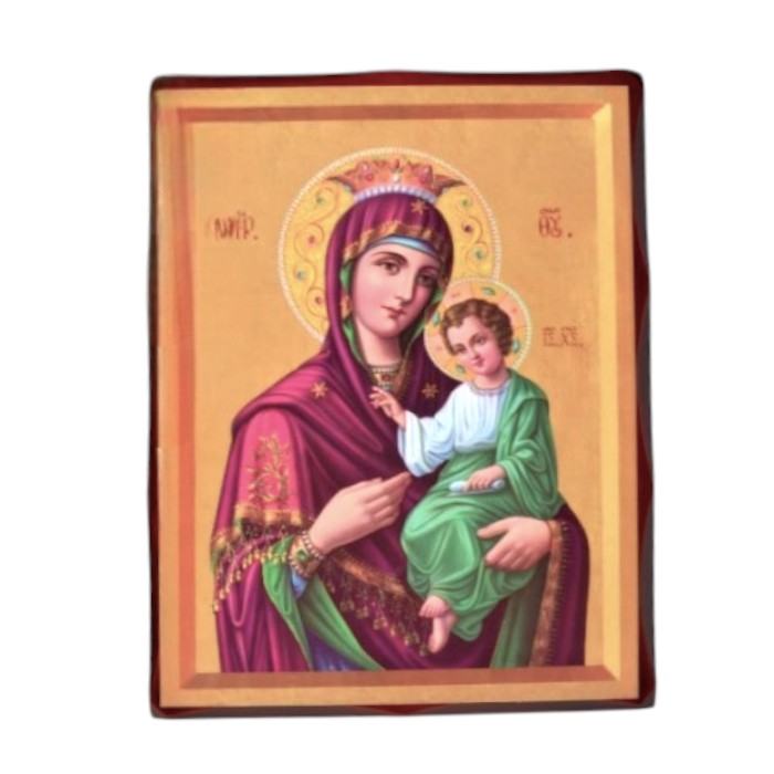 Mother and child 5 - wood plaque