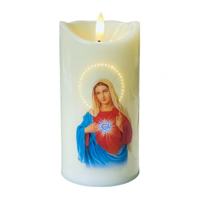 Immaculate Heart  LED Candle with USB