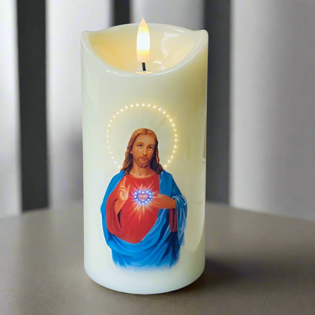 Sacred Heart  LED Candle with USB