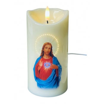 Sacred Heart  LED Candle with USB