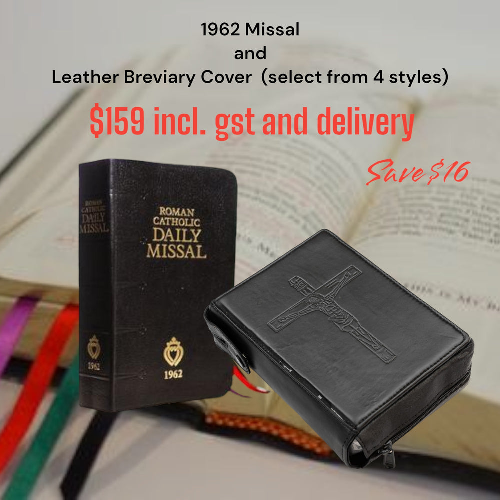 SPECIAL - Daily Missal 1962 with Leather Breviary Cover  (incl delivery)