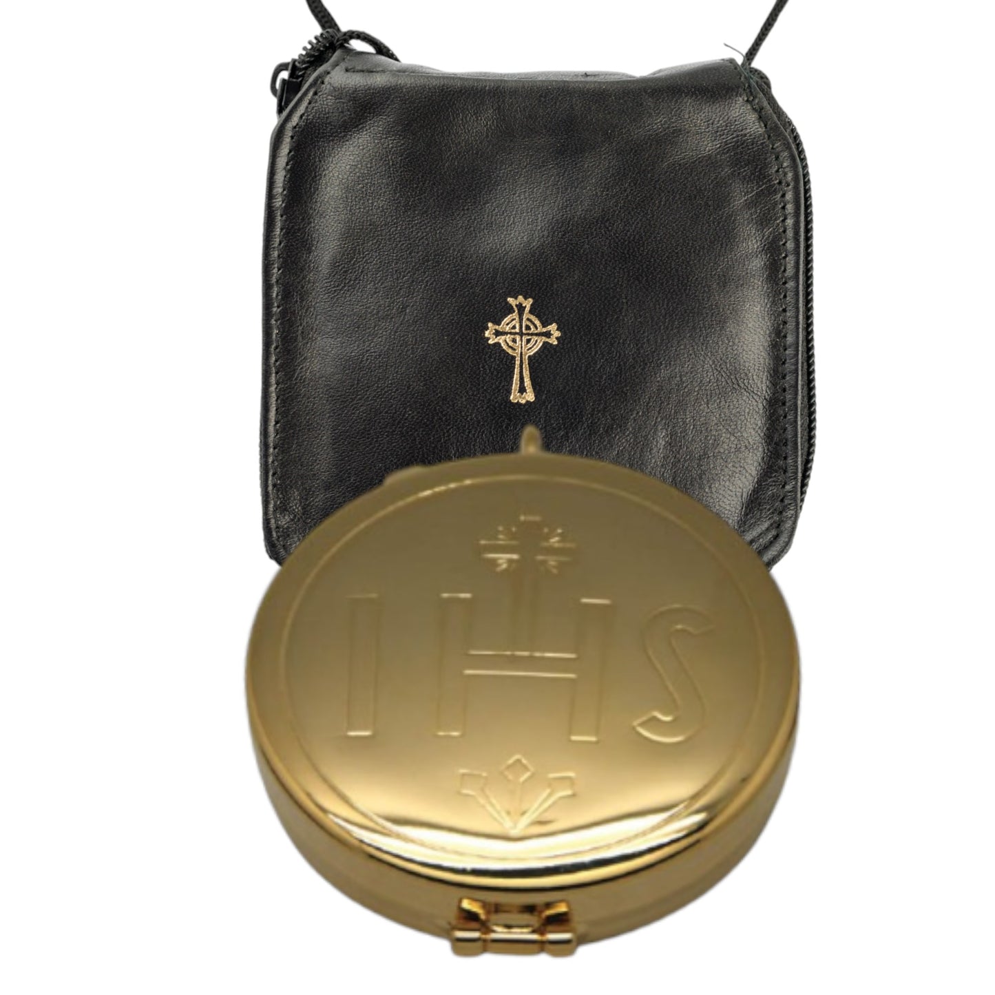 Large Gold IHS Pyx: 75mm x 19mm