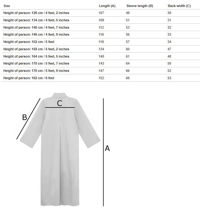 Altar/Choir Server Cassock - Red or Black